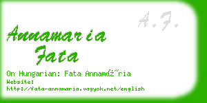 annamaria fata business card